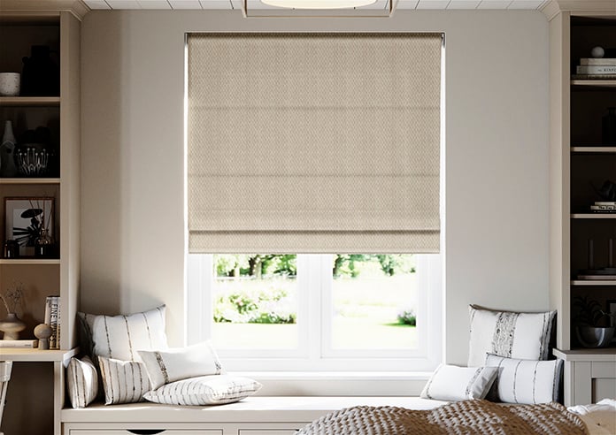 Bellavelle Chevron, Stone Beige - Roman Blind - Image 3